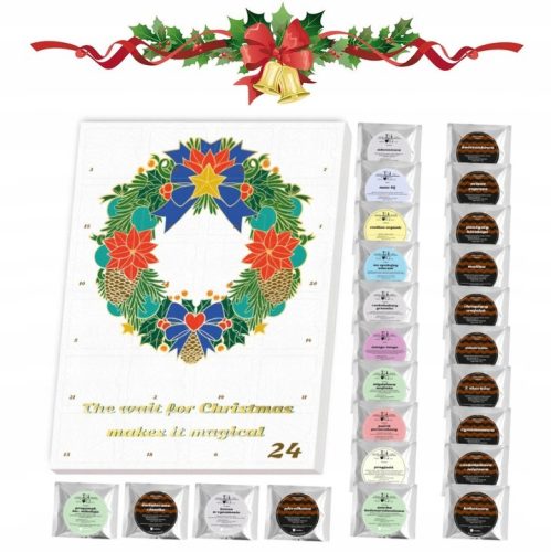  ADVENT CALENDAR WITH PREMIUM COFFEE AND TEA GIFT FOR WOMEN COFFEE LOVERS