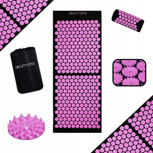  ACUPRESSURE MAT XXXL PINK PILLOW MASSAGE SET