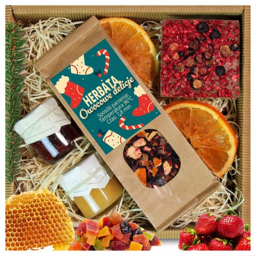  Gift Set FOR CHRISTMAS Christmas Gift Tea Chocolate Honey