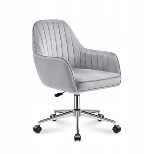  Velvet Swivel Office Chair for the office living room Mark Adler Future 5.2 Grey