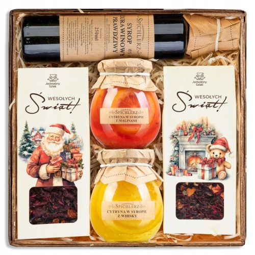  Christmas gift BASKET perfect set for CHRISTMAS tea syrups gifts