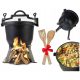  Hungarian cast iron cauldron, 8L hunting pot, campfire roast, grill