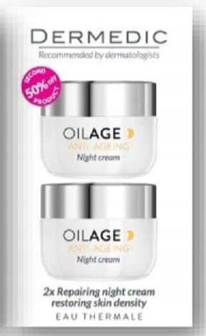 Dermedic Oilage Night Repair Cream - Dual Pack 50ml Each