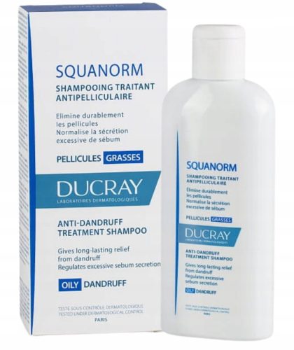 Ducray Squanorm Anti-Dandruff Shampoo for Oily Scalp, 200ml