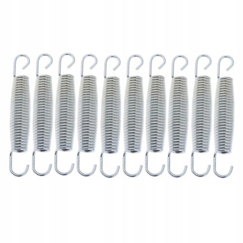  Pack of 10 trampoline springs, solid replacement set for an additional 14 cm