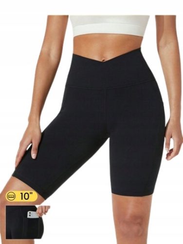  SHEIN WOMEN'S 3/4 SPORTS LEGGINGS BLACK XL Ł5B