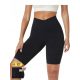  SHEIN WOMEN'S 3/4 SPORTS LEGGINGS BLACK XL Ł5B