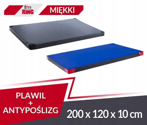  Mattress PVC Plawil 200 x 120 x 10 R60 + anti-slip gray