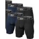  HOPLYNN Men's Black Navy Compression Shorts 4 Pairs 2XL XXL