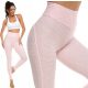  High Waist Ribbed Push Up Shaping Leggings