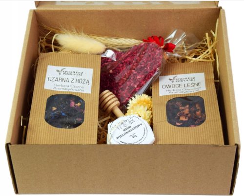  GIFT BASKET tea syrup jam chocolate GIFT SET