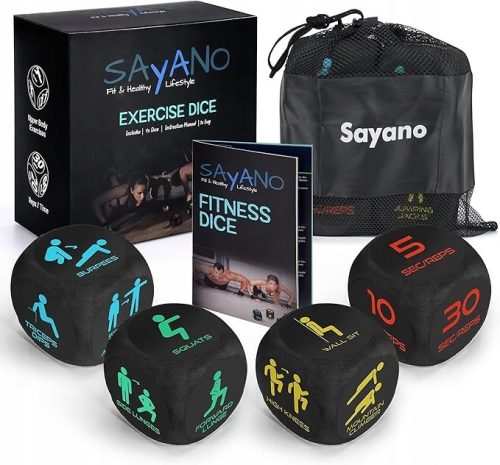  4X FITNESS TRAINING CUBE EXERCISE DRAW CREATIVE TRAINING + BAG