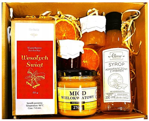  GIFT BASKET GIFT GIFT HONEY TEA SYRUP FOR CHRISTMAS NICHOLAS