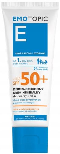 Mineral Face & Body Sunscreen Cream SPF50+ for Sensitive Skin - 75ml