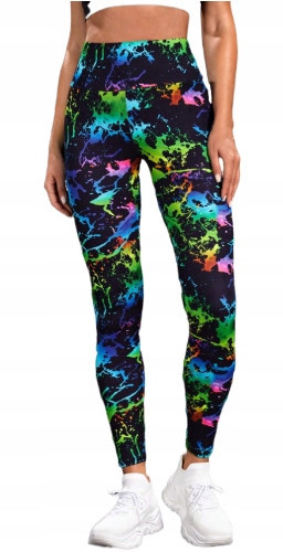  SHEIN WOMEN'S SPORTS MULTICOLOUR LEGGINGS 40/42 Ł5B