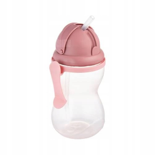  Canpol babies Bottle with foldable silicone tube 370 ml pink