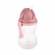  Canpol babies Bottle with foldable silicone tube 370 ml pink