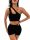  SHEIN WOMEN'S BLACK STRIPED SPORT SET L5A