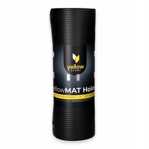  Yellow Sport Exercise Mat 183cm x 61cm x 1.5cm Black