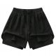  SHEIN WOMEN'S BLACK SPORTS TIED SHORTS SHORT L Ł_A