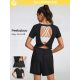 GLOWMODE black women's sports jumpsuit M