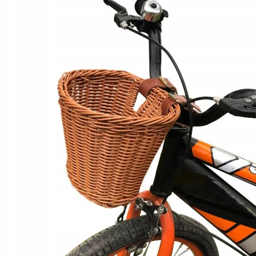  Children's Bike Handlebar Basket Waterproof Plastic Rattan