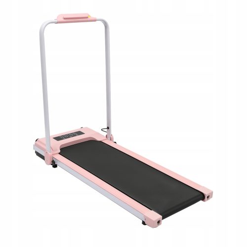  Mini treadmill with armrests 100kg - pink.