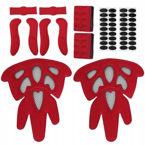  Set of foam protective inserts for a bicycle helmet, universal