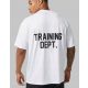  WHITE SPORTS T-SHIRT CLASSIC SHORT SLEEVE OVERSIZE ACTIVE BOOHOOMAN S