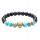  Stretch Natural Stone Yoga Bangle Beaded Bracelet 6.6-8.2"