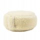  POUF FOR MEDITATION AND YOGA MADE OF ECRU MERINOS WOOL - NATURAL PILLOW