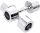  Chrome Dumbbells 2 x 6 Kg For Exercises Training Barbells HMS Weights