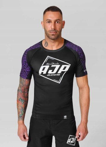  Men's Rashguard Pitbull Technical Shirt Performance Pro + Big Logo AJC