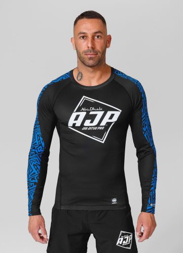  Men's Longsleeve Rashguard Pitbull Technical Performance Pro+ Big Logo AJC