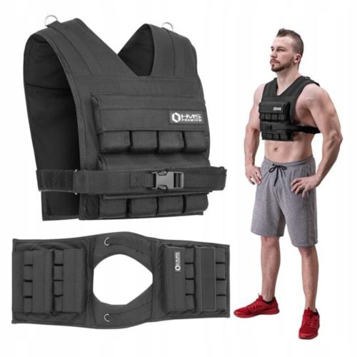  Black 16kg HMS KTO16 Weighted Training Vest