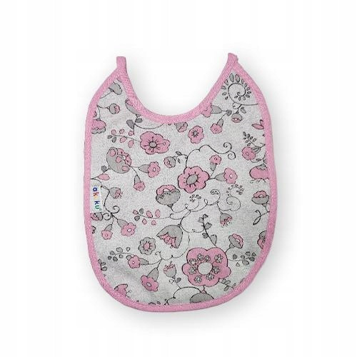  Akuku fabric bib Shades of pink 1 pc.