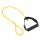  Yellow resistance band for arm strengthening exercises