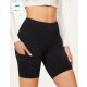  SHEIN BLACK FITTED CLASSIC SHORT SPORT LEGGINGS