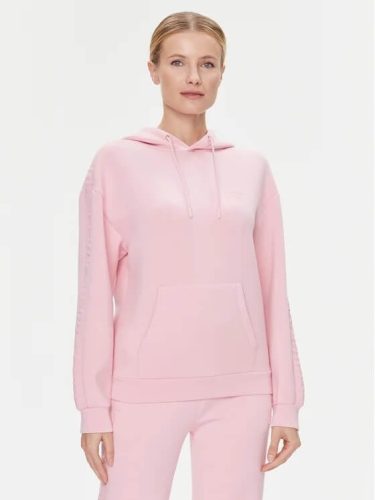  Guess women's Brenda sweatshirt with hood, unzipped - pink.XL