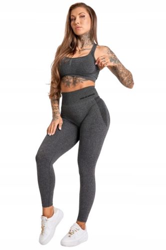  GYM GLAMOUR LEGGINGS MELANGE DARK GREY XS