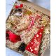 Gift set Christmas box with tea red large for grandpa grandma