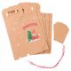  KRAFT PAPER BAGS FOR CHRISTMAS GIFT WITH SWEETS THEME 24 PCS.