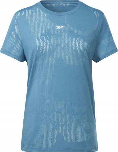  Reebok Burnout rM women's blue short sleeve sports shirt