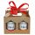  GIFT SET HONEY WITH RASPBERRY + HONEY WITH GINGERBREAD SPICE 410G CHRISTMAS
