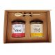  GIFT SET HONEY WITH RASPBERRY + GINGERBREAD HONEY 410G WITH GIFT BOX WRAPPER