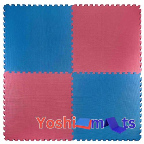  YOSHIMAT SPARK puzzle mat 1m2 x 1m2 x 4 cm blue red