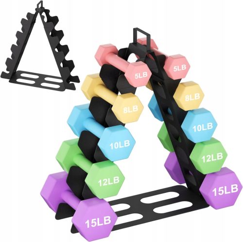  Dumbbell rack with double-decker stand multi-level hand dumbbell stand