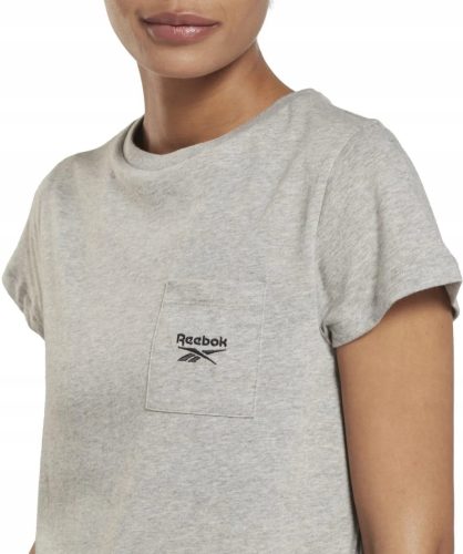  Reebok women's sports T-shirt short sleeve pocket gray rS