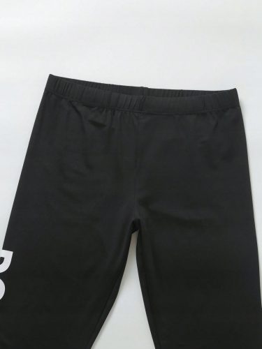  SPORTS LEGGINGS WITH INSCRIPTION BLACK SHEIN 4XL 48