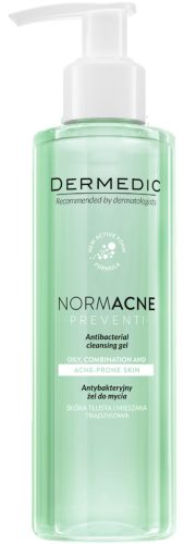 Dermedic Normacne Preventi - Antibacterial Cleansing Gel for Oily and Combination Skin, 200ml